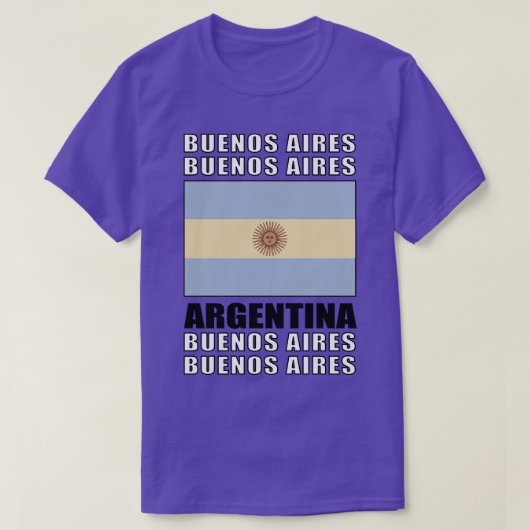 T-shirt Drapeau de l'Argentine (Design devant)