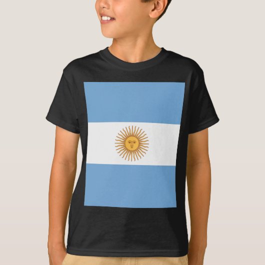T-shirt Drapeau de l'Argentine (Devant)
