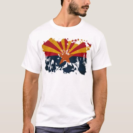 T-shirt Drapeau de l'Arizona (Devant)