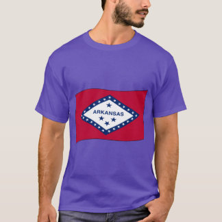 T-shirt Drapeau de l'Arkansas