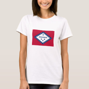 T-shirt Drapeau de l'Arkansas