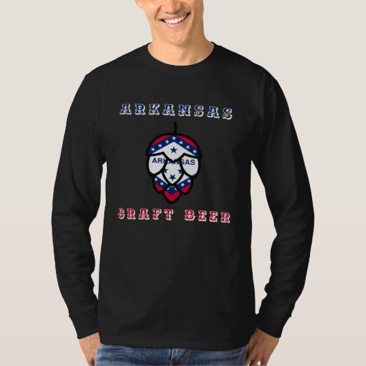 T-shirt Drapeau de l'Arkansas (Devant)
