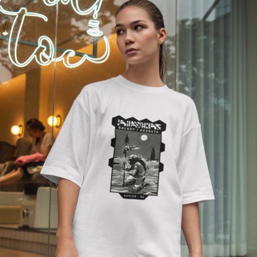 T-shirt Drapeau de l'astronaute