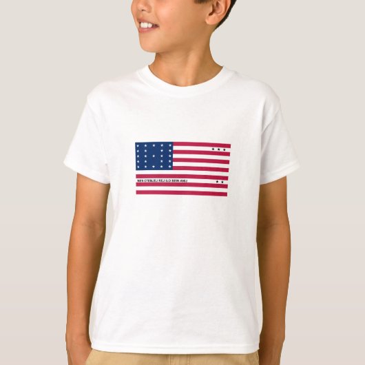 T-shirt Drapeau de l'atoll de Bikini Patriotique (Devant)
