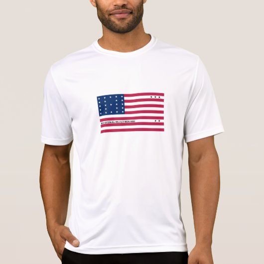 T-shirt Drapeau de l'atoll de Bikini Patriotique (Devant)