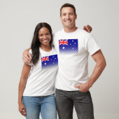 T-shirt Drapeau De L'Australie Avec Effet Halftone (Unisexe)