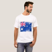 T-shirt Drapeau de l'Australie Fondu (Devant entier)