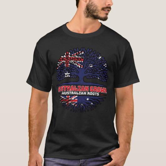 T-shirt Drapeau de l'Australie Tree Roots (Devant)