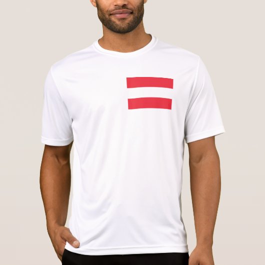 T-shirt Drapeau de l'Autriche (Devant)