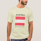 T-shirt Drapeau de l'Autriche (Devant)