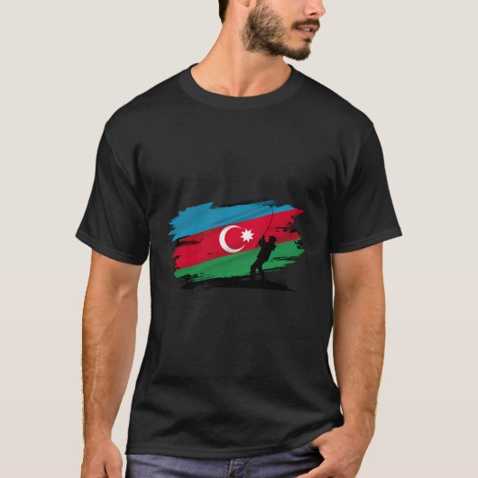 T-shirt Drapeau de l'Azerbaïdjan (Devant)