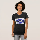T-shirt Drapeau de l'Écosse Wavy (Devant entier)