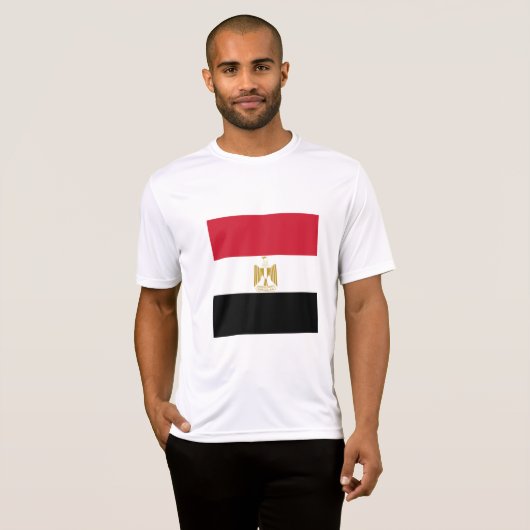 T-shirt Drapeau de l'Égypte (Devant entier)