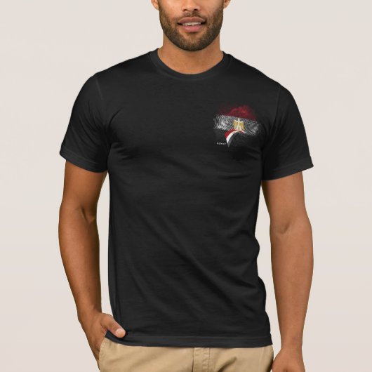 T-shirt Drapeau de l'Égypte (Devant)