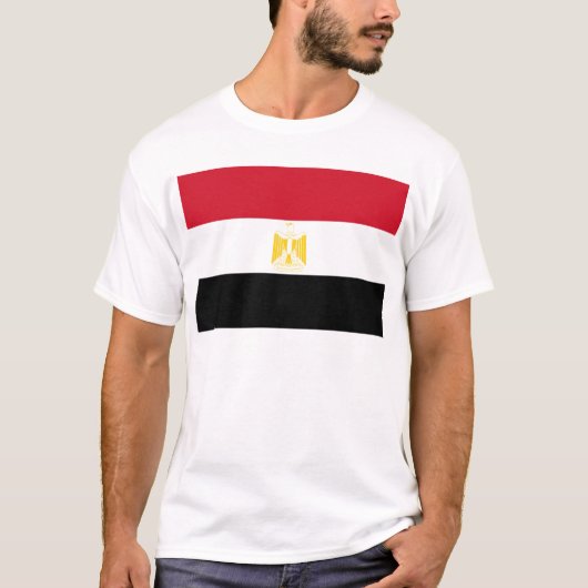 T-shirt Drapeau de l'Égypte (Devant)
