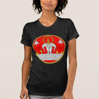 T-SHIRT DRAPEAU DE L'ÉLÉPHANT PRINCIPAL DES LAOTIENS TROIS