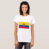 T-shirt Drapeau de l'Équateur (Devant entier)