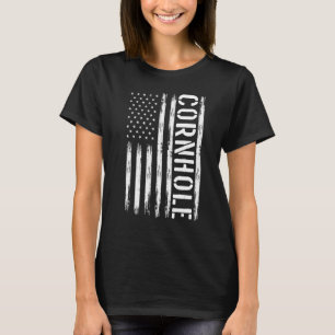 T-shirt Drapeau de l'équipe championne Bean Bag Cornhole U