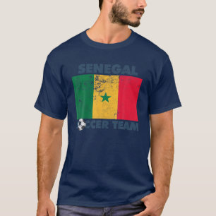 T-shirt Drapeau de l'équipe de football du Sénégal 2022 Su