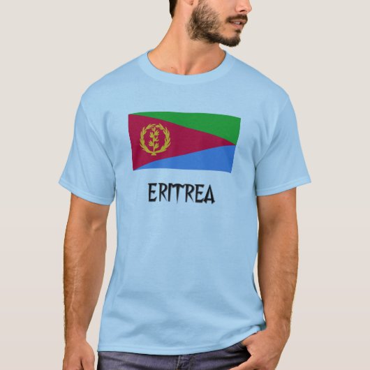T-shirt Drapeau de l'Érythrée (Devant)