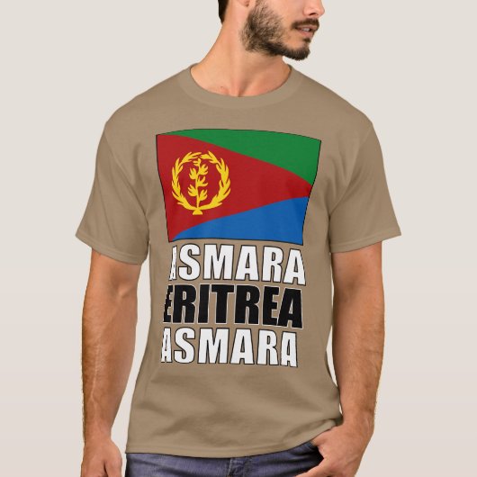T-shirt Drapeau de l'Érythrée (Devant)
