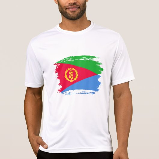 T-shirt Drapeau de l'Érythrée (Devant)