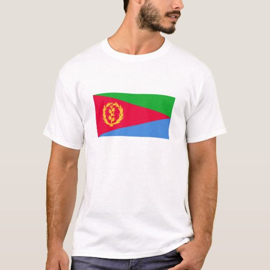 T-shirt Drapeau de l'Érythrée (Devant)