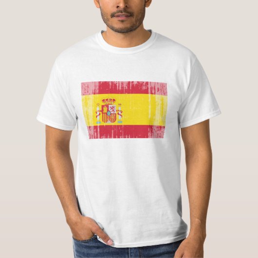T-shirt Drapeau de l'Espagne (Devant)