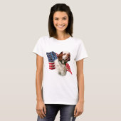 T-shirt Drapeau de l'espagne du composeur (Devant entier)