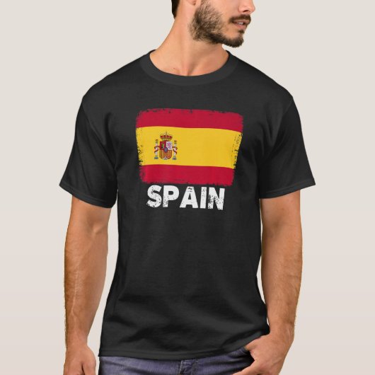 T-shirt Drapeau de l'Espagne Soutenir le peuple espagnol (Devant)
