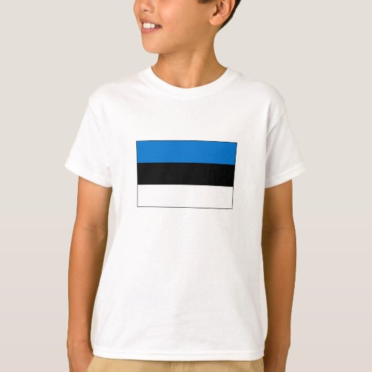 T-shirt Drapeau de l'Estonie (Devant)
