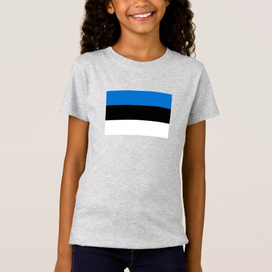 T-Shirt Drapeau de l'Estonie (Devant)