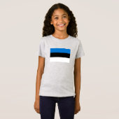 T-Shirt Drapeau de l'Estonie (Devant entier)