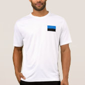 T-shirt Drapeau de l'Estonie (Devant)