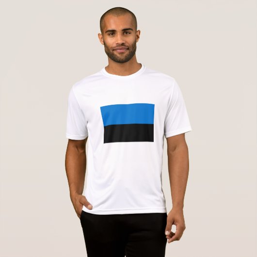 T-shirt Drapeau de l'Estonie (Devant entier)