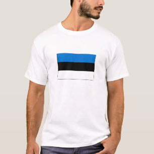 T-shirt Drapeau de l'Estonie