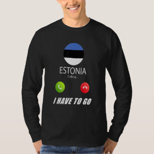 T-shirt Drapeau de l'Estonie Souvenir l'Estonie Appelle Es