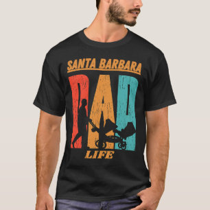 T-shirt Drapeau de l'État autochtone de Santa Barbara Papa