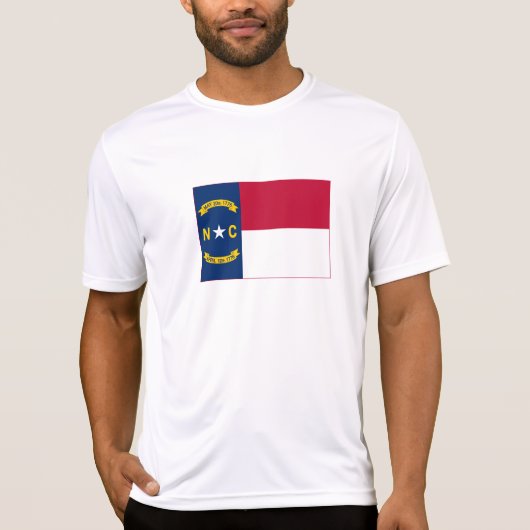 T-shirt Drapeau de l'État de Caroline du Nord (Devant)