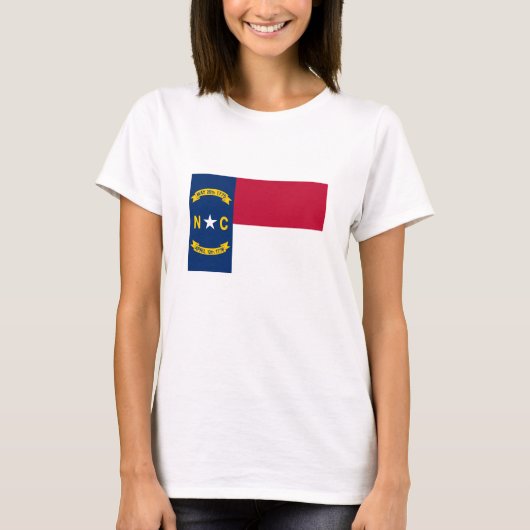 T-shirt Drapeau de l'État de Caroline du Nord (Devant)