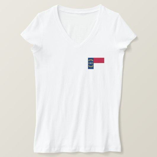T-shirt Drapeau de l'État de Caroline du Nord (Design devant)