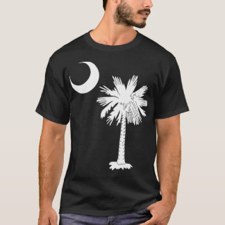 T-shirt Drapeau de l'État de Caroline du Sud Palmetto Arbr