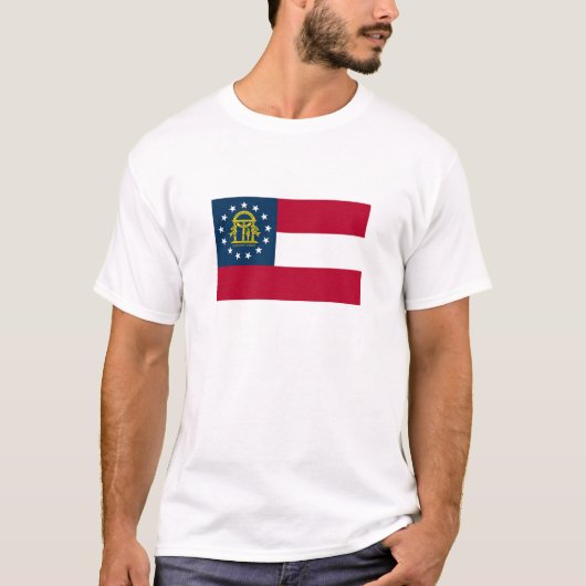 T-shirt Drapeau de l'État de Géorgie (Devant)