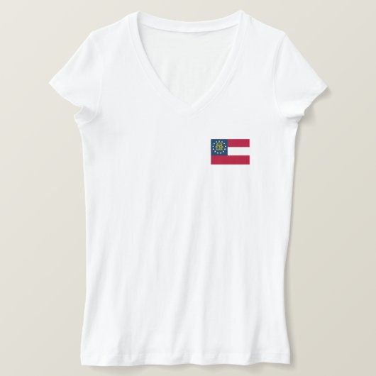 T-shirt Drapeau de l'État de Géorgie (Design devant)