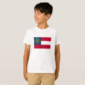 T-shirt Drapeau de l'État de Géorgie (Devant entier)