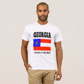 T-shirt Drapeau de l'Etat de Géorgie et devise (Devant entier)
