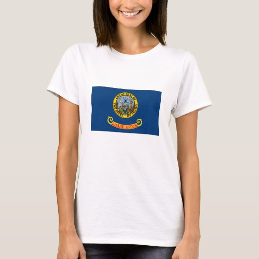 T-shirt Drapeau de l'État de l'Idaho (Devant)