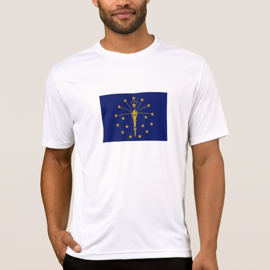 T-shirt Drapeau de l'État de l'Indiana (Devant)