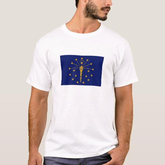 T-shirt Drapeau de l'État de l'Indiana (Devant)