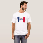 T-shirt Drapeau de l'État de l'Iowa (Devant entier)